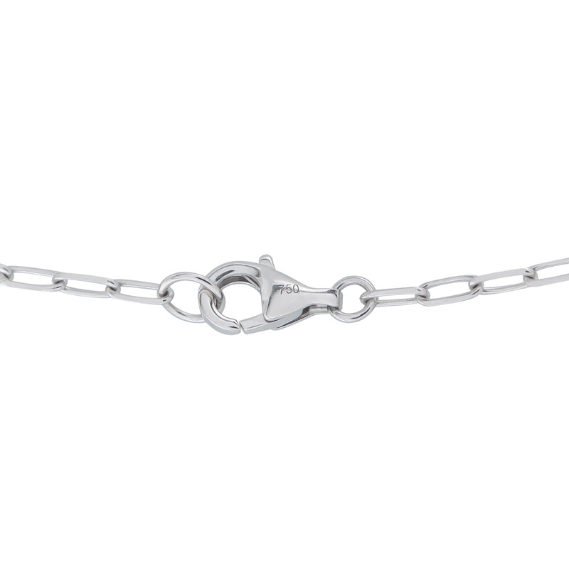 LB Exclusive 18K White Gold 0.50ct Diamond Pendant Necklace ANK-20512