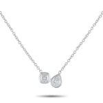 LB Exclusive 18K White Gold 1.0ct Diamond Necklace ANK-20672