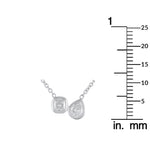 LB Exclusive 18K White Gold 1.0ct Diamond Necklace ANK-20672