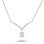 LB Exclusive 18K White Gold 1.33ct Diamond Necklace ANK-20060