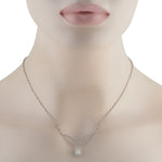 LB Exclusive 18K White Gold 1.33ct Diamond Necklace ANK-20060