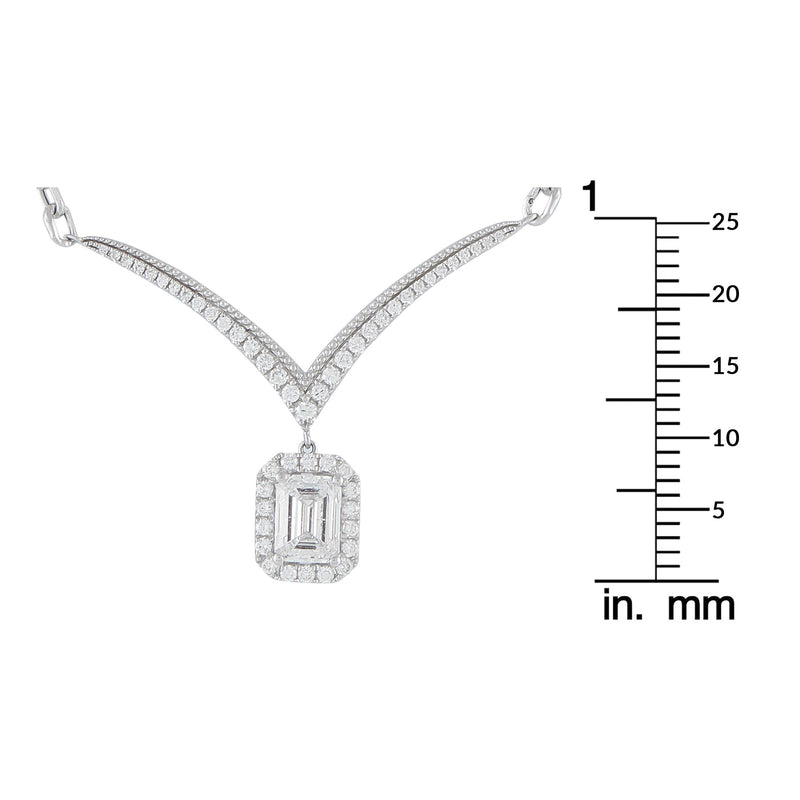 LB Exclusive 18K White Gold 1.33ct Diamond Necklace ANK-20060