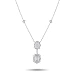 LB Exclusive 18K White Gold 2.76ct Diamond Necklace ANK-20061