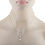 LB Exclusive 18K White Gold 2.76ct Diamond Necklace ANK-20061