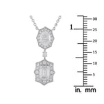 LB Exclusive 18K White Gold 2.76ct Diamond Necklace ANK-20061