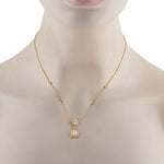 LB Exclusive 18K Yellow Gold 2.76ct Diamond Geometric Necklace ANK-20061-Y