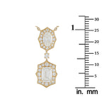 LB Exclusive 18K Yellow Gold 2.76ct Diamond Geometric Necklace ANK-20061-Y