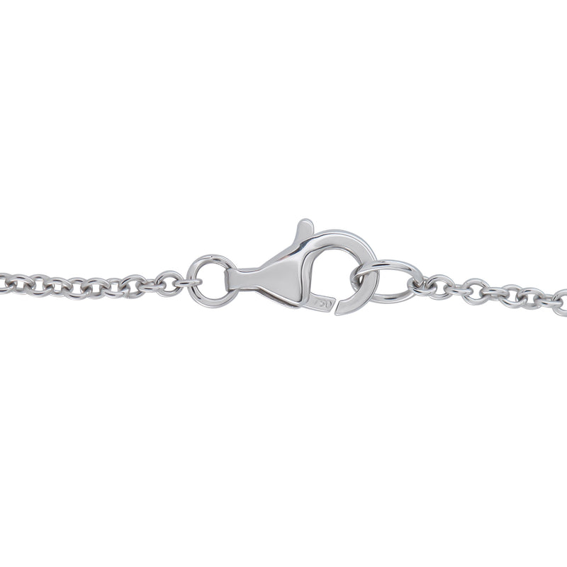 LB Exclusive 18K White Gold 2.35ct Diamond Flower Necklace ANK-20414