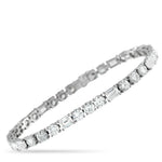LB Exclusive 18K White Gold 13.10ct Diamond Tennis Bracelet ALB-18152-4