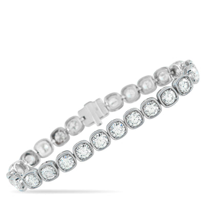 LB Exclusive 18K White Gold 13.40ct Diamond Bracelet ALB-19299-1