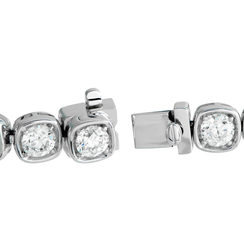 LB Exclusive 18K White Gold 13.40ct Diamond Bracelet ALB-19299-1