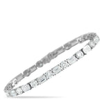 LB Exclusive 18K White Gold 19.85ct Diamond Tennis Bracelet ALB-18251