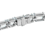 LB Exclusive 18K White Gold 19.85ct Diamond Tennis Bracelet ALB-18251