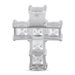 LB Exclusive 18K White Gold 3.80ct Diamond Cross Pendant ACR-19981