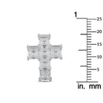 LB Exclusive 18K White Gold 3.80ct Diamond Cross Pendant ACR-19981