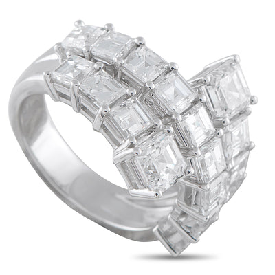 LB Exclusive 18K White Gold 4.88ct Diamond Ring ALR-19059-1