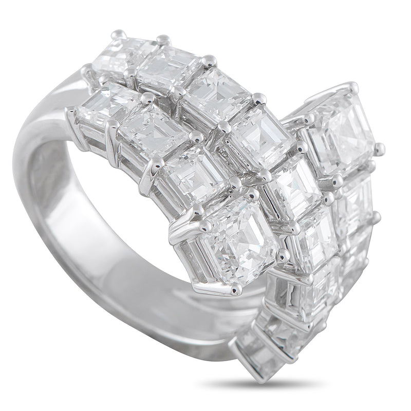 LB Exclusive 18K White Gold 4.88ct Diamond Ring ALR-19059-1