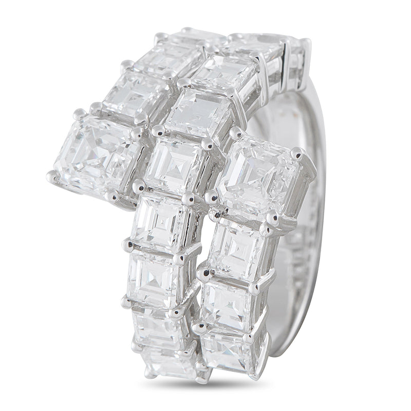 LB Exclusive 18K White Gold 4.88ct Diamond Ring ALR-19059-1
