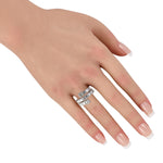 LB Exclusive 18K White Gold 4.88ct Diamond Ring ALR-19059-1