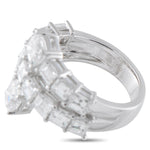LB Exclusive 18K White Gold 4.88ct Diamond Ring ALR-19059-1