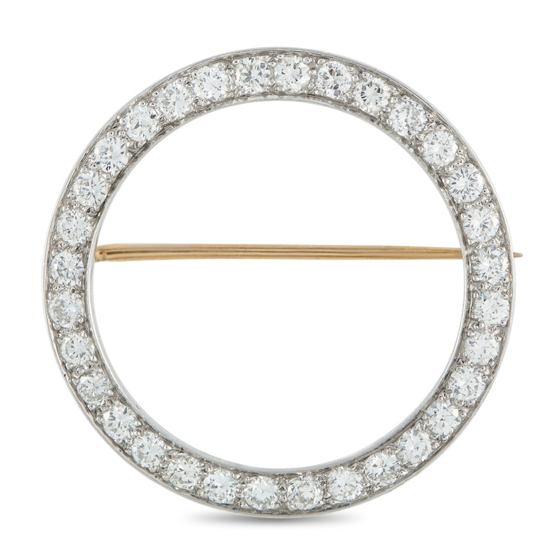 Tiffany & Co. Platinum 2.0ct Diamond Eternity Pin TI20-121525