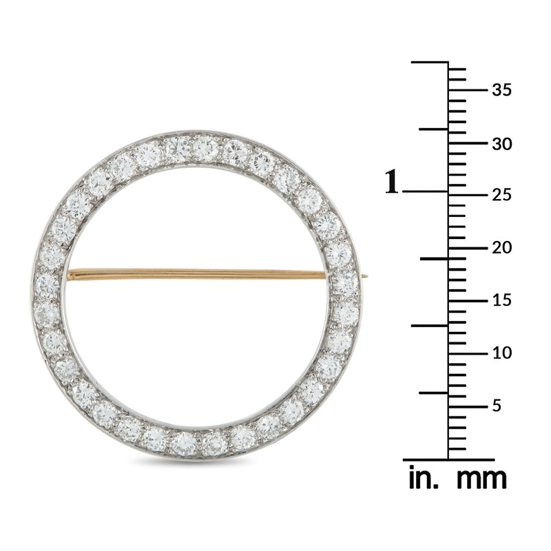 Tiffany & Co. Platinum 2.0ct Diamond Eternity Pin TI20-121525