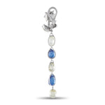 LB Exclusive Platinum 10.0ct Diamond and Sapphire Earrings MF26-0116126