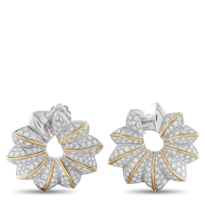 LB Exclusive Platinum 4.50ct Diamond Earrings MF36-012926