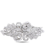 LB Exclusive Platinum 8.25ct Diamond Brooch MF23-020326