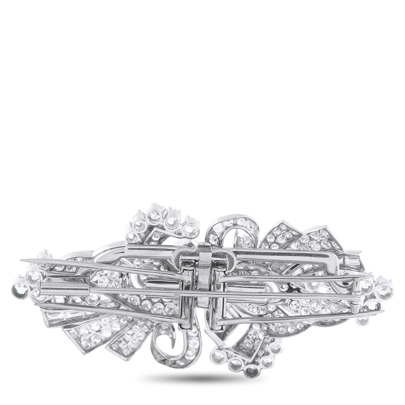 LB Exclusive Platinum 8.25ct Diamond Brooch MF23-020326