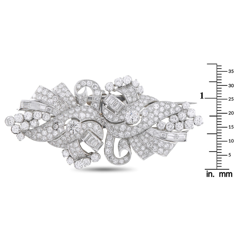 LB Exclusive Platinum 8.25ct Diamond Brooch MF23-020326