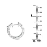 LB Exclusive 18K White Gold 3.80ct Diamond Inside-Out Hoop Earrings AER-20760