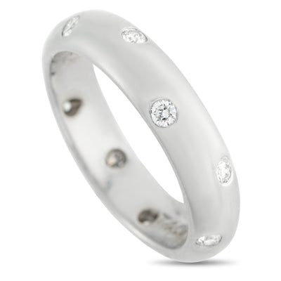 Tiffany & Co. Platinum Diamond Band Ring #5163