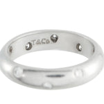 Tiffany & Co. Platinum Diamond Band Ring #5163