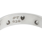 Tiffany & Co. Platinum Diamond Band Ring #5163