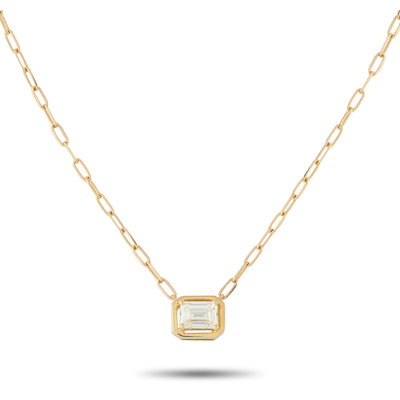 LB Exclusive 18K Yellow Gold 0.75ct Diamond Necklace ANK-20550-Y