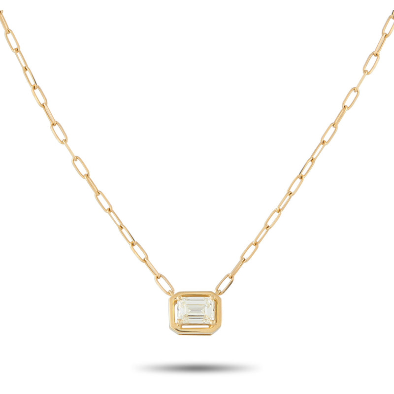 LB Exclusive 18K Yellow Gold 0.75ct Diamond Necklace ANK-20550-Y