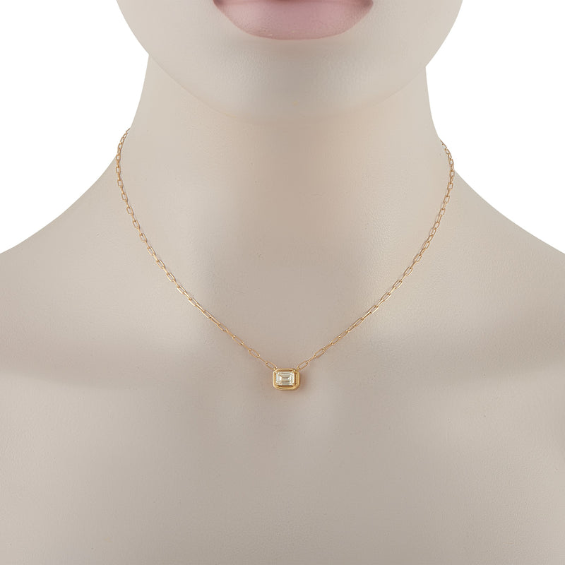LB Exclusive 18K Yellow Gold 0.75ct Diamond Necklace ANK-20550-Y