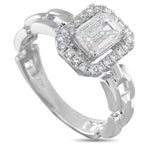 LB Exclusive 18K White Gold 1.25ct Diamond Ring ALR-20068