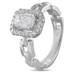 LB Exclusive 18K White Gold 1.25ct Diamond Ring ALR-20068