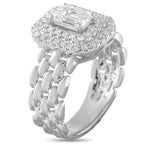 LB Exclusive 18K White Gold 1.30ct Diamond Ring ALR-20067