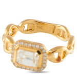 LB Exclusive 18K Yellow Gold 1.23ct Diamond Ring ALR-20063-Y