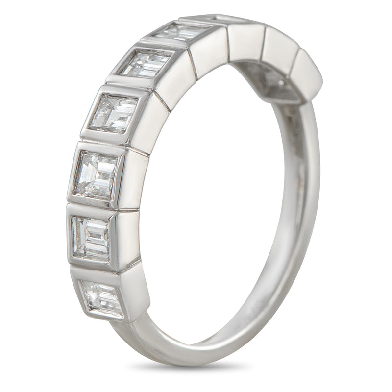 LB Exclusive 18K White Gold 1.10ct Diamond Ring ALR-19429-1