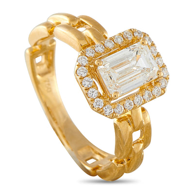LB Exclusive 18K Yellow Gold 1.25ct Diamond Ring ALR-20068-Y