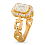 LB Exclusive 18K Yellow Gold 1.25ct Diamond Ring ALR-20068-Y