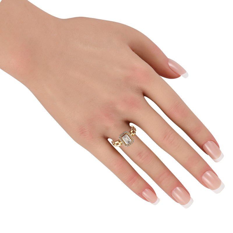 LB Exclusive 18K Yellow Gold 1.25ct Diamond Ring ALR-20068-Y