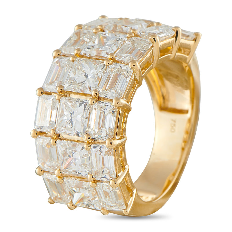 LB Exclusive 18K Yellow Gold 7.50ct Diamond Ring ALR-20759-Y
