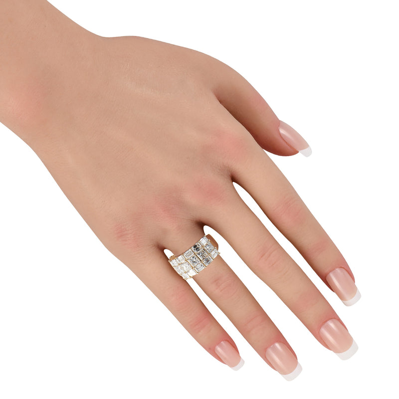 LB Exclusive 18K Yellow Gold 7.50ct Diamond Ring ALR-20759-Y