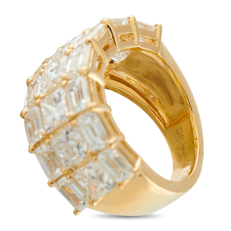 LB Exclusive 18K Yellow Gold 7.50ct Diamond Ring ALR-20759-Y