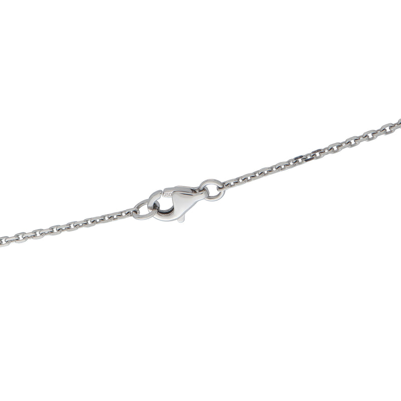 LB Exclusive 18K White Gold 0.62ct Diamond Pendant Necklace ANK-19783
